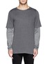 Main View - Click To Enlarge - THEORY - 'Treck' layered sleeve T-shirt