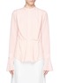 Main View - Click To Enlarge - CHLOÉ - Split cuff silk crepe pleat blouse