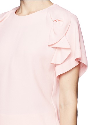Detail View - Click To Enlarge - CHLOÉ - 'Escargot' ruffle silk crepe blouse