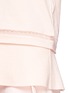 Detail View - Click To Enlarge - CHLOÉ - Double layer embroidery trim T-shirt