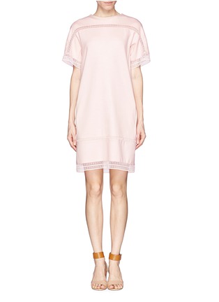 Main View - Click To Enlarge - CHLOÉ - Embroidered trim shift dress