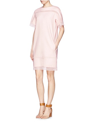 Figure View - Click To Enlarge - CHLOÉ - Embroidered trim shift dress