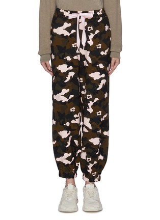 Main View - Click To Enlarge - THE UPSIDE - 'Forest Camo Ash' print track pants