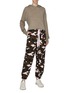Figure View - Click To Enlarge - THE UPSIDE - 'Forest Camo Ash' print track pants