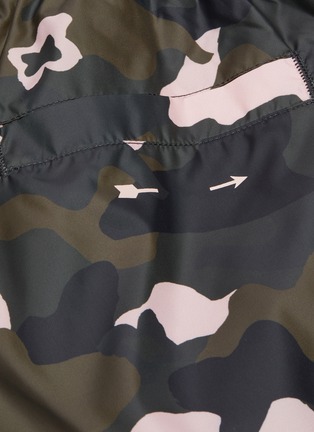  - THE UPSIDE - 'Forest Camo' print running shorts
