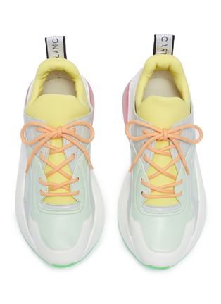 Detail View - Click To Enlarge - STELLA MCCARTNEY - 'Eclypse' chunky outsole colourblock patchwork sneakers