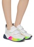 Figure View - Click To Enlarge - STELLA MCCARTNEY - 'Eclypse' colourblock chunky outsole faux leather sneakers
