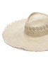 Detail View - Click To Enlarge - GLADYS TAMEZ - 'Belle' packable frayed woven straw hat