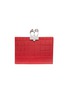 Main View - Click To Enlarge - ALEXANDER MCQUEEN - Swarovski crystal croc embossed leather knuckle clutch