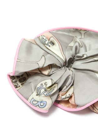 Detail View - Click To Enlarge - CJW - 'Rosé All Day' print scrunchie