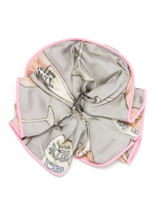 Main View - Click To Enlarge - CJW - 'Rosé All Day' print scrunchie