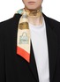 Figure View - Click To Enlarge - CJW - 'Bag Goals' print silk twilly scarf