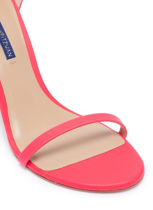 Detail View - Click To Enlarge - STUART WEITZMAN - 'Nudist' ankle strap leather sandals
