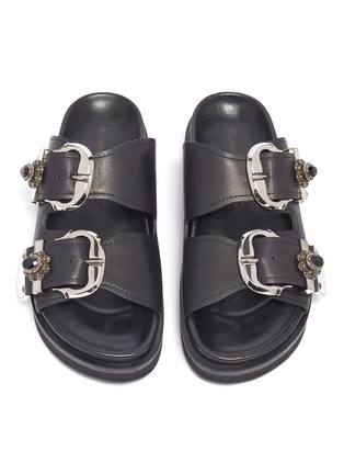 【関税込み】Seal Heeled Sandals - Alexander McQueen - Leath Alexander McQueen Seal Sandal - Joseph