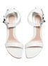 Detail View - Click To Enlarge - ALEXANDER MCQUEEN - Jewelled buckle ankle strap leather sandals