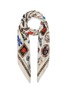 Main View - Click To Enlarge - ALEXANDER MCQUEEN - Cameo and Curiosities silk twill scarf