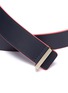Detail View - Click To Enlarge - MAISON BOINET - Contrast border vachetta leather belt