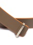 Detail View - Click To Enlarge - MAISON BOINET - Contrast border vachetta leather belt