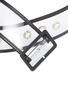 Detail View - Click To Enlarge - MAISON BOINET - Leather trim PVC corset belt