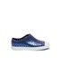 Main View - Click To Enlarge - NATIVE  - 'Jefferson Iridescent' perforated toddler slip-on sneakers