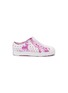 Main View - Click To Enlarge - NATIVE  - 'Jefferson' marbled effect perforated toddler slip-on sneakers