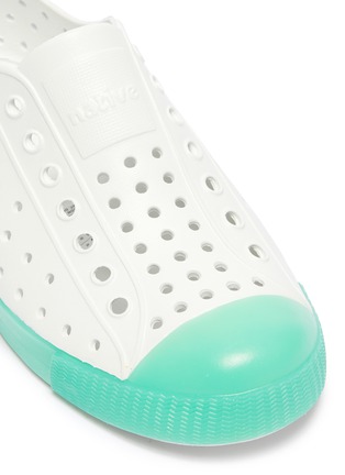 Detail View - Click To Enlarge - NATIVE  - 'Jefferson Glow' colourblock perforated toddler slip-on sneakers