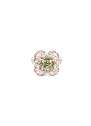 Main View - Click To Enlarge - LC COLLECTION JEWELLERY - Diamond 18k gold cluster ring