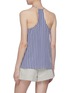 Back View - Click To Enlarge - TIBI - Stripe twill racerback camisole top