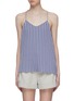 Main View - Click To Enlarge - TIBI - Stripe twill racerback camisole top