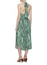 Back View - Click To Enlarge - TIBI - Abstract print silk halterneck jumpsuit