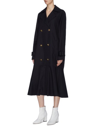 Detail View - Click To Enlarge - TIBI - Belted detachable quilted lining water repellent trench coat