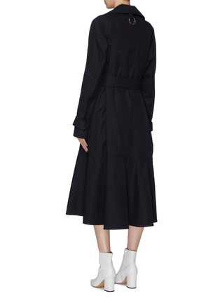 Back View - Click To Enlarge - TIBI - Belted detachable quilted lining water repellent trench coat