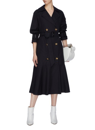 Figure View - Click To Enlarge - TIBI - Belted detachable quilted lining water repellent trench coat