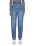Main View - Click To Enlarge - TIBI - Belted pleated stonewashed jeans