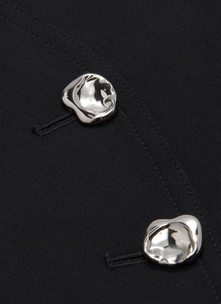 Detail View - Click To Enlarge - TIBI - 'Anson' abstract button mini A-line skirt