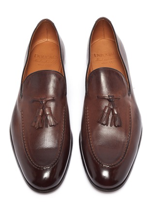 Detail View - Click To Enlarge - DOUCAL'S - Tassel leather loafers