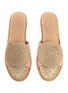 Detail View - Click To Enlarge - PALOMA BARCELÓ - 'Emilie' jute circle suede slide sandals