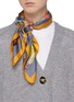 Figure View - Click To Enlarge - KAREN MABON - 'Fashion' graphic print silk twill scarf