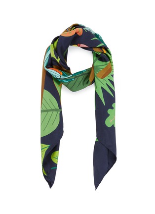 Main View - Click To Enlarge - KAREN MABON - 'Parrots' print silk twill scarf