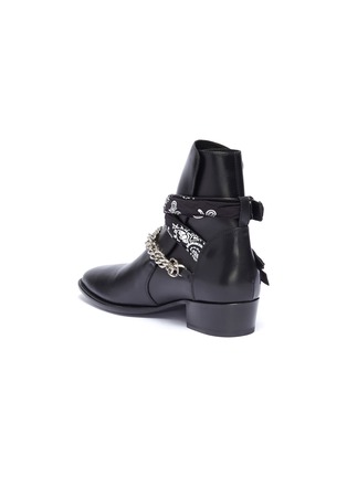  - AMIRI - 'Bandana' curb chain strap leather boots