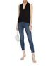 Figure View - Click To Enlarge - L'AGENCE - 'Mazzy' low rise skinny jeans