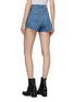 Back View - Click To Enlarge - L'AGENCE - 'Ryland' zip outseam raw cuff denim shorts