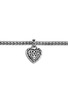 Detail View - Click To Enlarge - JOHN HARDY - 'Classic Chain' sapphire heart charm silver mini bracelet