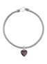 Main View - Click To Enlarge - JOHN HARDY - 'Classic Chain' sapphire heart charm silver mini bracelet