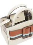 Detail View - Click To Enlarge - BOYY - 'Bobby 23' stripe buckled leather satchel