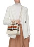 Front View - Click To Enlarge - BOYY - 'Bobby 23' stripe buckled leather satchel