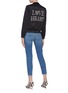 Figure View - Click To Enlarge - NEEDLE & THREAD - 'Love Bow' embellished slogan embroidered bomber jacket