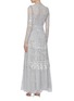 Back View - Click To Enlarge - NEEDLE & THREAD - 'Aurora' ruffle trim sequin tulle gown