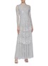 Figure View - Click To Enlarge - NEEDLE & THREAD - 'Aurora' ruffle trim sequin tulle gown