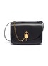 Main View - Click To Enlarge - JW ANDERSON - 'Keyts' chain pin leather crossbody bag